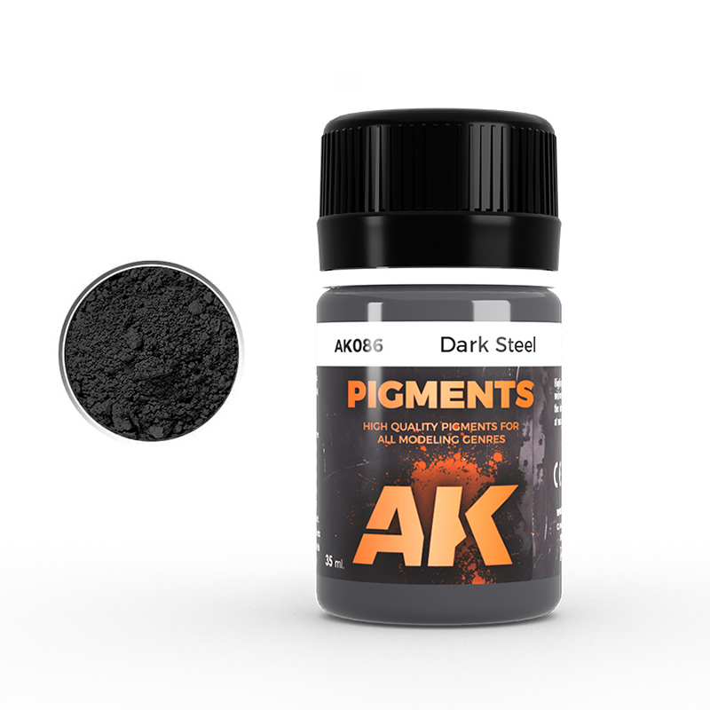 [ AK086 ] Ak-interactive Enamel effects DARK STEEL PIGMENT