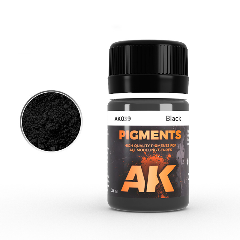 [ AK039 ] Ak-interactive Enamel effects BLACK PIGMENT