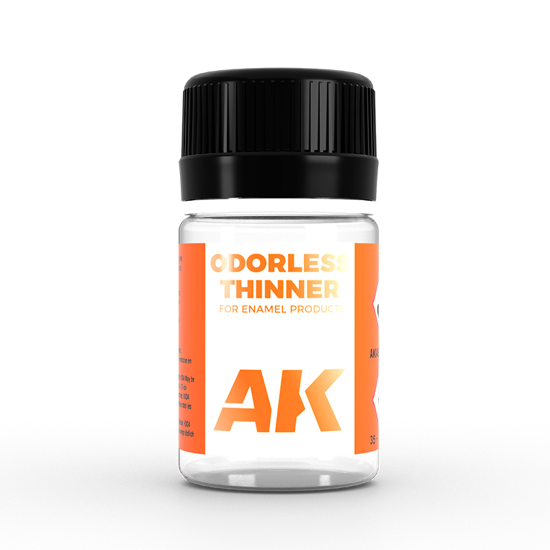 [ AK049 ] Ak-interactive Enamel effects Odorless Thinner 35 ml