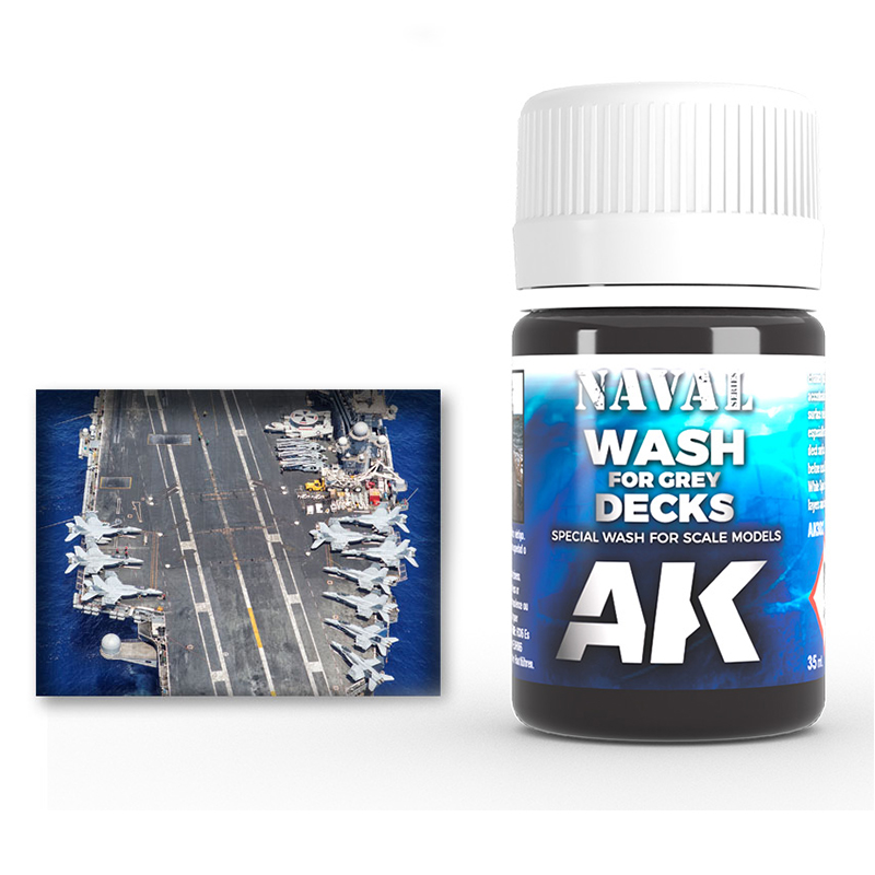 [ AK302 ] Ak-interactive Enamel effects wash for grey decks