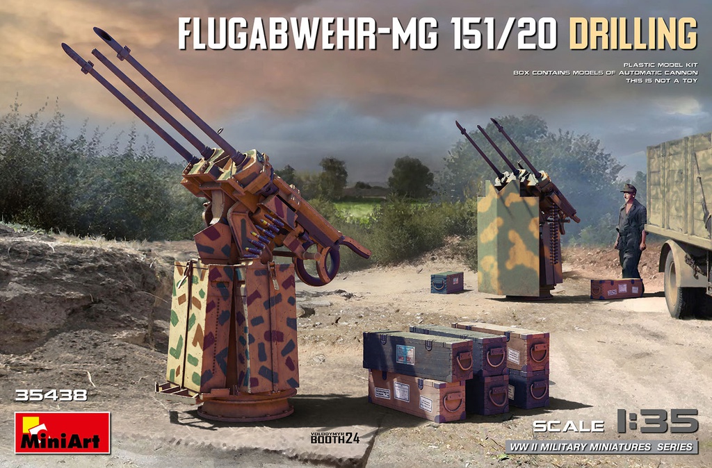 [ MINIART35438 ] Miniart Flugabwehr-MG 151/20 Drilling 1/35