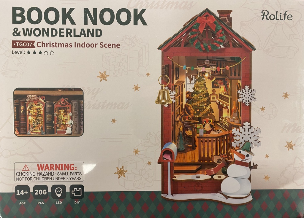 [ ROLIFETGC07 ] Rolife Book Nook Christmas Indoor Scene