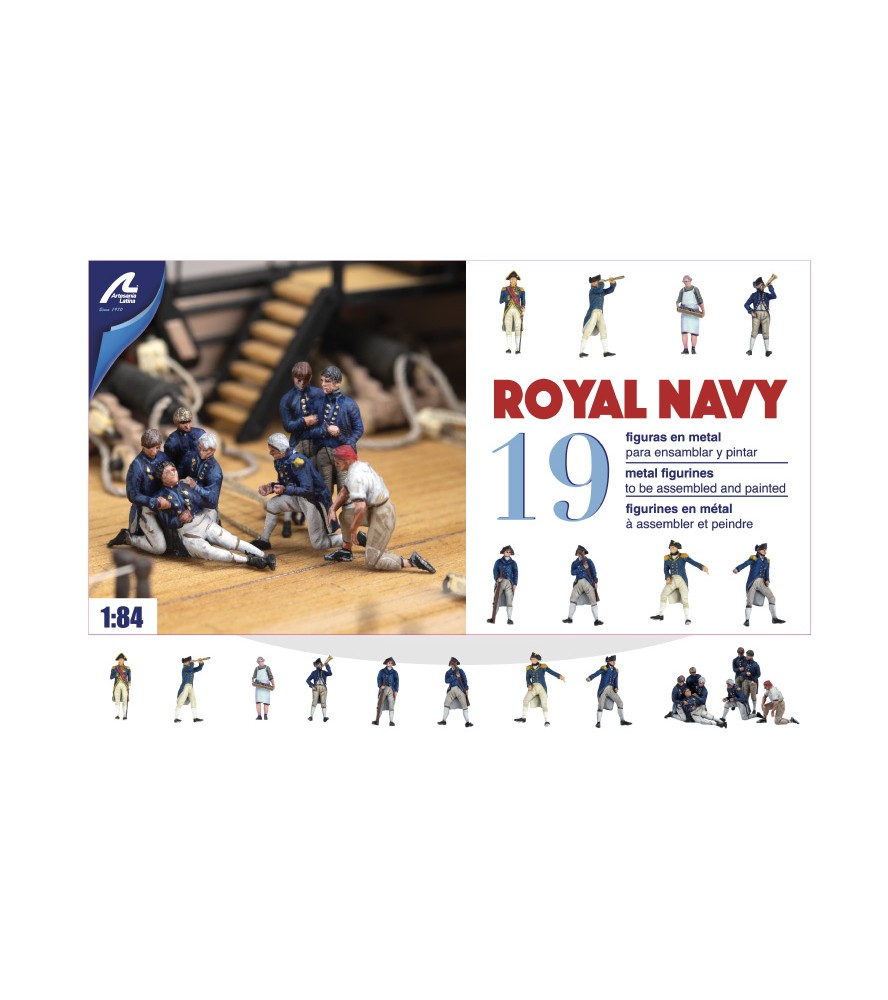 [ AL22900F1 ] Artesania Latina  figuren 1/84 Royal Navy  HMS Victory