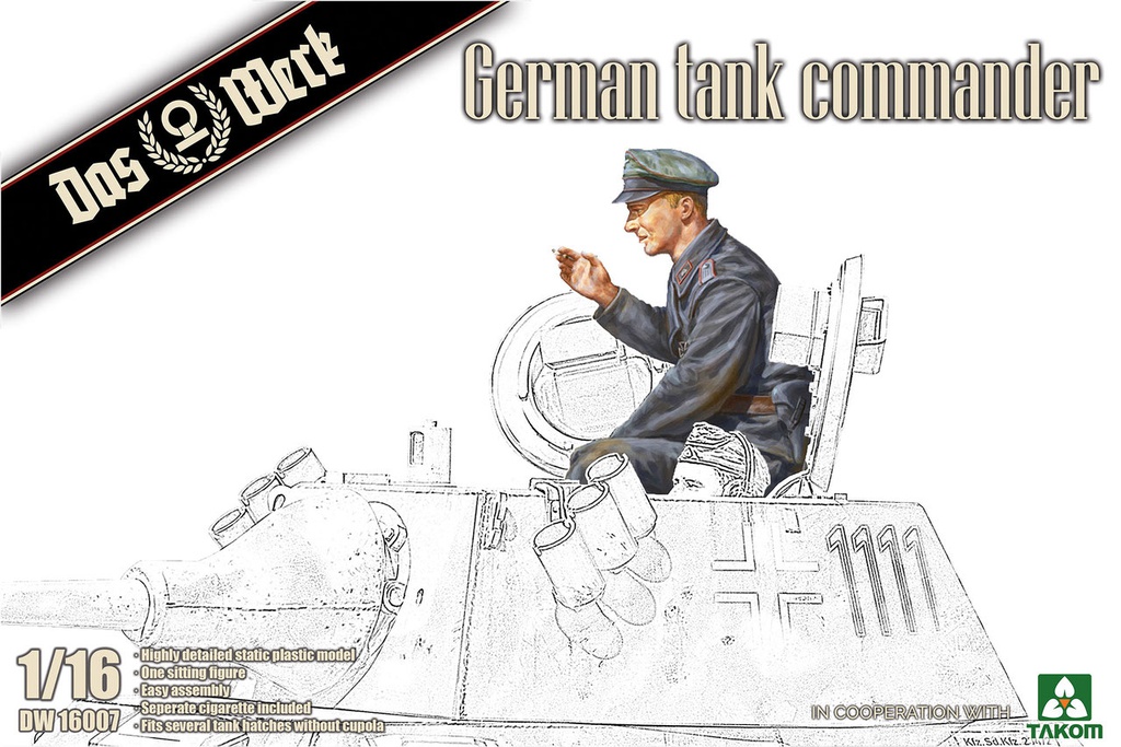 [ DW16007 ] Das werk German Tank Commander 1/16