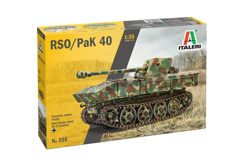 [ ITA-0355S ] Italeri 7,5cm RSO With Pak 40 1/35