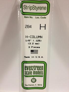 [ EG284 ] Evergreen styrene  'H' Profiel 3.2x350 mm (3st.)   