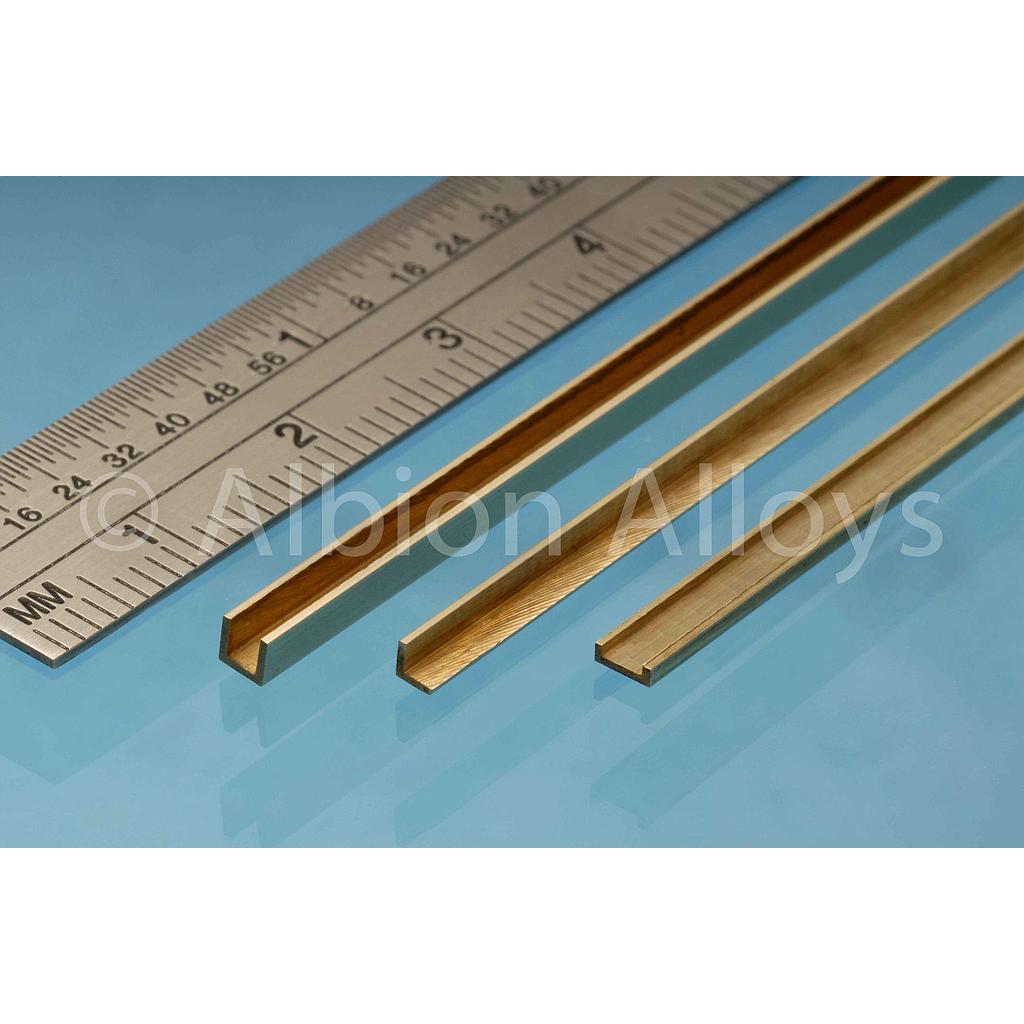 [ ABCC2 ] Brass 'C' 1 x 2.5 x 1 x 305 mm (1p.)