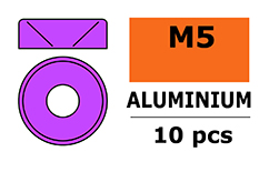 [ GF-0405-052 ] Aluminium sluitring - voor M5 Verzonkenkopschroeven - BD=12mm - Paars - 10 st 