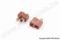 [ GF-1006-001 ] Connector - Deans - Goudcontacten - Man. + Vrouw. - 2 paar 