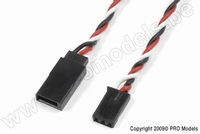 [ GF-1110-012 ] Servo verlengkabel - Gedraaide kabel - Futaba - 22AWG / 60 Strengen - 45cm - 1 st 