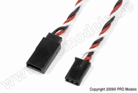[ GF-1120-010 ] Servo verlengkabel - Gedraaide HD siliconen-kabel - Futaba - 22AWG / 60 Strengen - 10cm - 1 st 