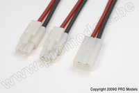 [ GF-1320-041 ] Y-kabel parallel Tamiya, silicone kabel 14AWG (1st) 