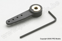[ GF-2131-001 ] Nylon stuurhevel - Enkel - 33mm - As Dia. 4mm  - 1 st 