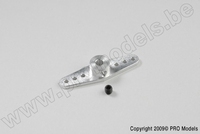 [ GF-2133-001 ] Aluminium stuurhevel - Dubbel - Kort - As Dia. 3mm - 1 st 