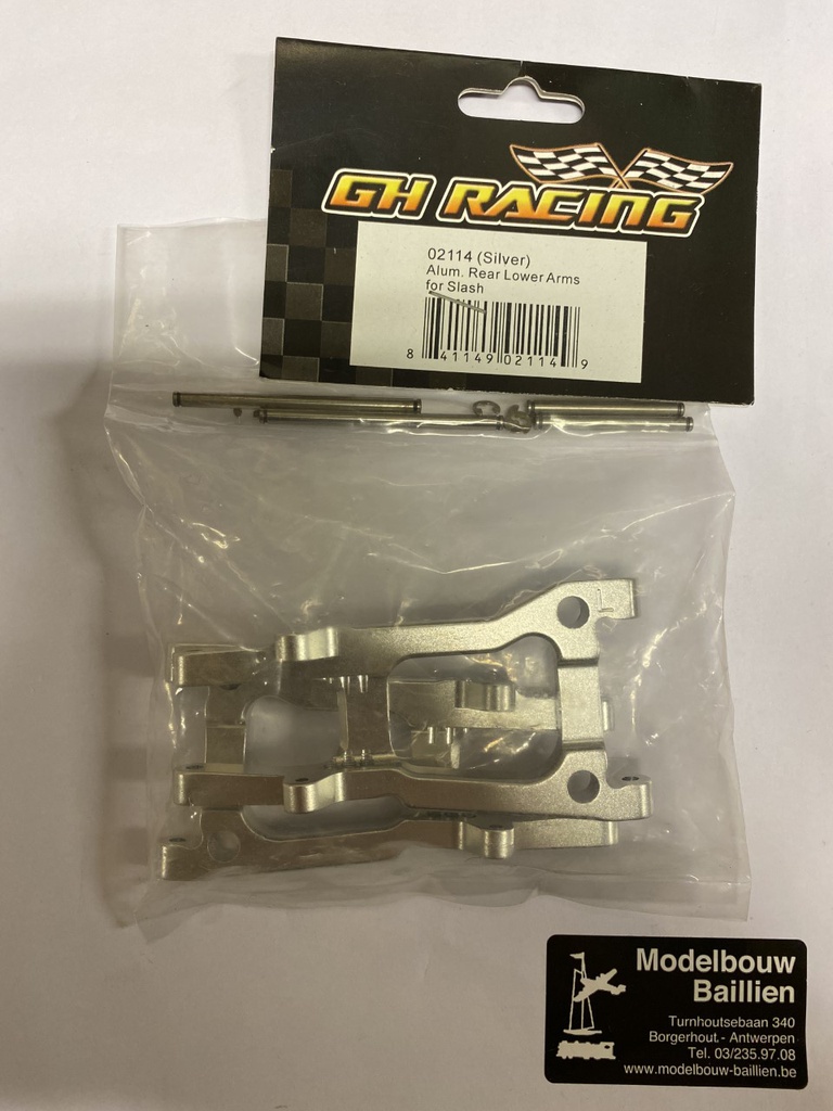 [ GH02114 ] alum rear lower arm (silver) slash