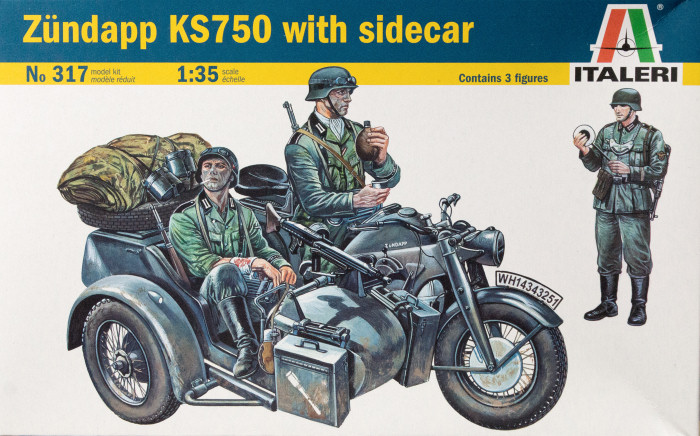 [ ITA-0317S ] Italeri Zündapp KS750 with sidecar  1/35