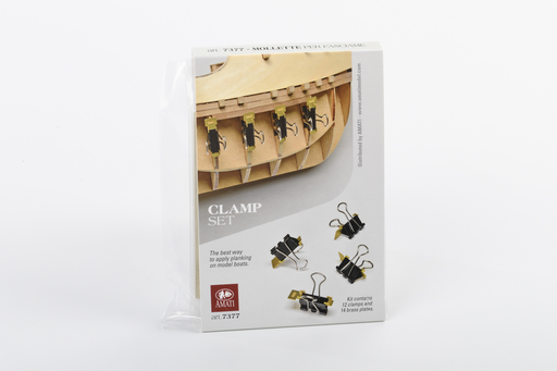 [ AMA7377 ] Amati clamp set    12 clamps &amp; 14 brass plates 