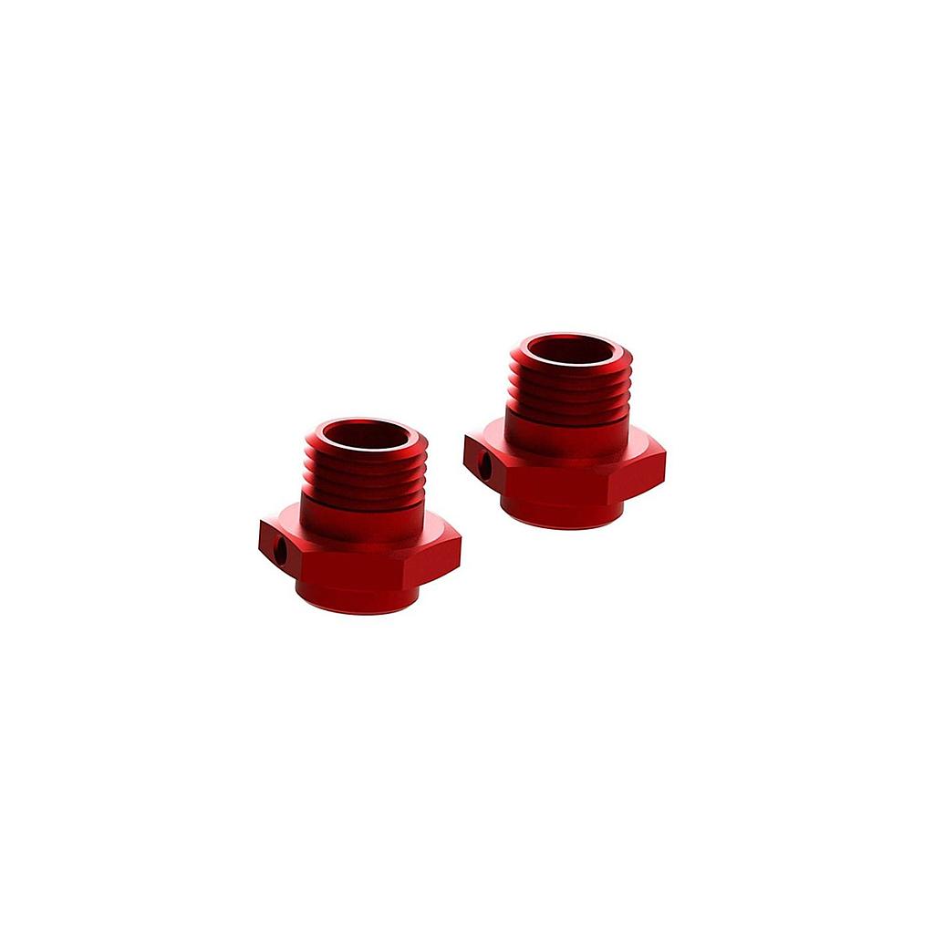 [ AR310484 ]Arrma -  Wheel Hex 16.5mm Aluminum Red - 2 pcs - Talion - ARAC9416