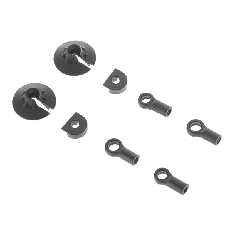 [ AR330338 ]Arrma -  Shock Rod End Set - 2 pcs - Nero - ARAC8971