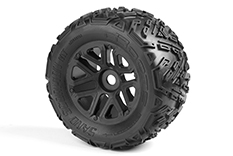 [ AR550010 ]Arrma -  Sand Scorpion MT 6S Tire Set Glued Black - 2 pcs - ARAC9397