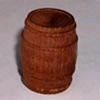 [ M32334 ] Mantua houten vaten  mm 25x30  5st