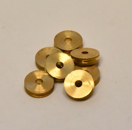 [ M32630 ] Mantua brass cording roller  10mm 10pcs