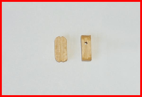 [ M37021 ] Mantua takelblokken ramin 1 gaatje 7 mm  10st