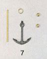 [ M42600 ] Mantua iron stock anchor 25x34mm 1pc