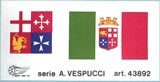 [ M43892 ] Mantua drapeau Amerigo Vespucci 1/84