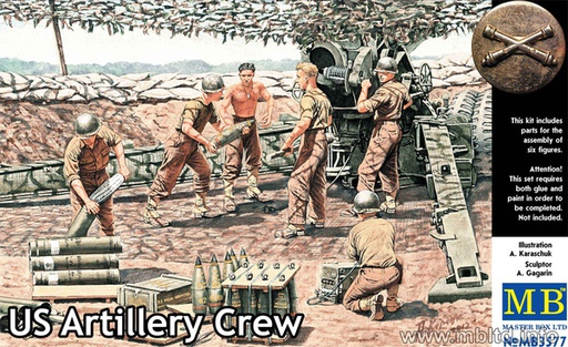 [ MB3577 ] Master Box US Artillery Crew WWII  1/35