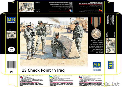 [ MB3591 ] MB 'US in Irak Check Point     1/35
