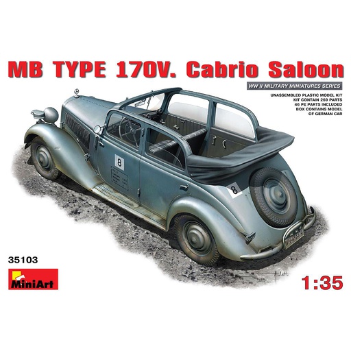 [ MINIART35103 ] Miniart MB Type 170V Cabrio Saloon     1/35