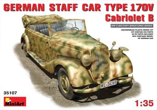 [ MINIART35107 ] German Staff Car type 170V Cabriolet    1/35