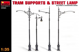 [ MINIART35523 ] tram supports and street lamp    1/35