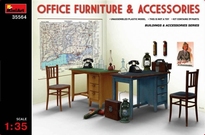 [ MINIART35564 ] Miniart office furniture &amp; accessories 1/35