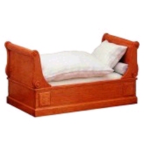 [ MM40099 ] Biedermeier bed 9,5x9x18,5 cm