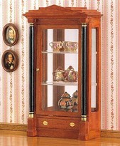 [ MM40105 ] Biedermeier Glazen Vitrine 17x9x5cm