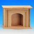 [ MM83100 ] Open fireplace, natural wood