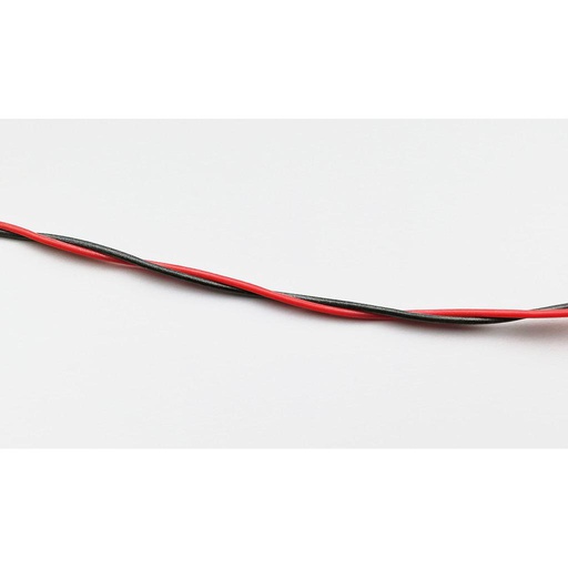 [ MU55090 ] siliconen draad/kabel rood/zwart 0.50mm² 20AWG  1 meter