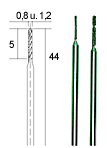 [ PX28255 ] Proxxon Diamant spiraalboren 2 st. (0,8 + 1,2 mm.)