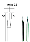 [ PX28321 ] Proxxon HM freesboren 2 st. (0,6 + 0,8 mm.)