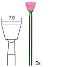 [ PX28778 ] Proxxon Edelkorund slijpstiftenset, Conusvorm, 5-dlg.