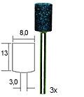 [ PX28781 ] Proxxon Edelkorund-slijpstenen, Cilinder, 3 st.