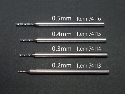 [ T74116 ] Tamiya Fine Pivot Bit 0.5mm Shank 1mm