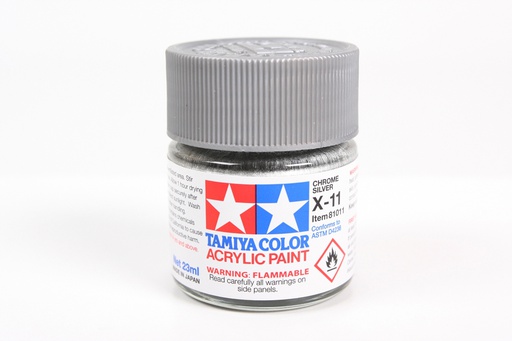 [ T81011 ] Tamiya acrylic X-11 Chrome Silver 23ml