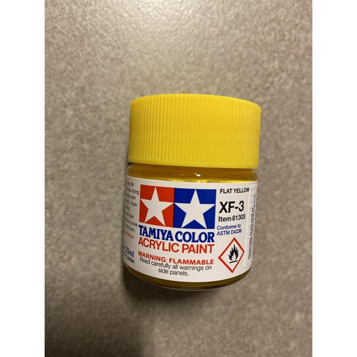 [ T81303 ] Tamiya acrylic XF-3 Flat Yellow 23ml