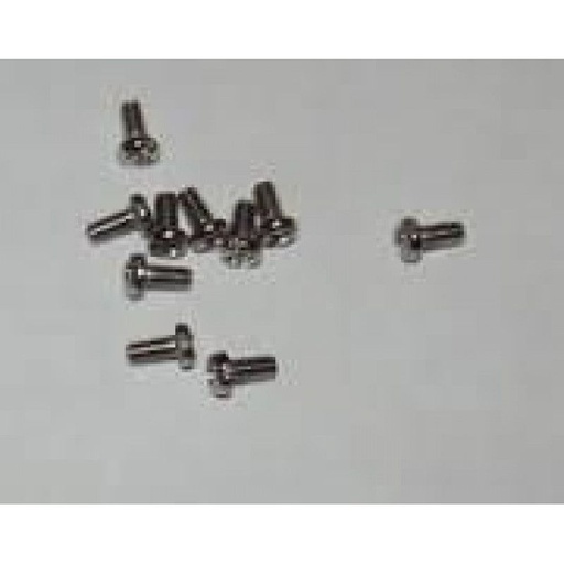 [ T9804158 ] Tamiya screw 2x4mm  (10pcs) zilverkleurig