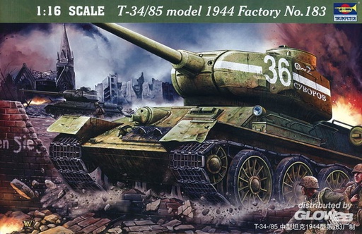 [ TRU00902 ] Trumpeter T-34/85 Model Factory n°183 1/16