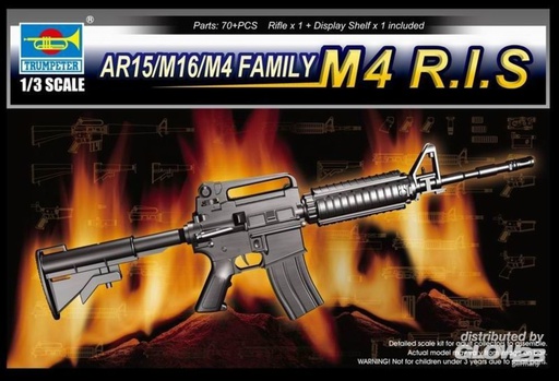 [ TRU01910 ] Trumpeter AR15/M16/M4 Family M4 R.I.S 1/3