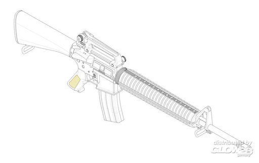 [ TRU01911 ] Trumpeter AR15/M16/M4 Family M16A3 1/3